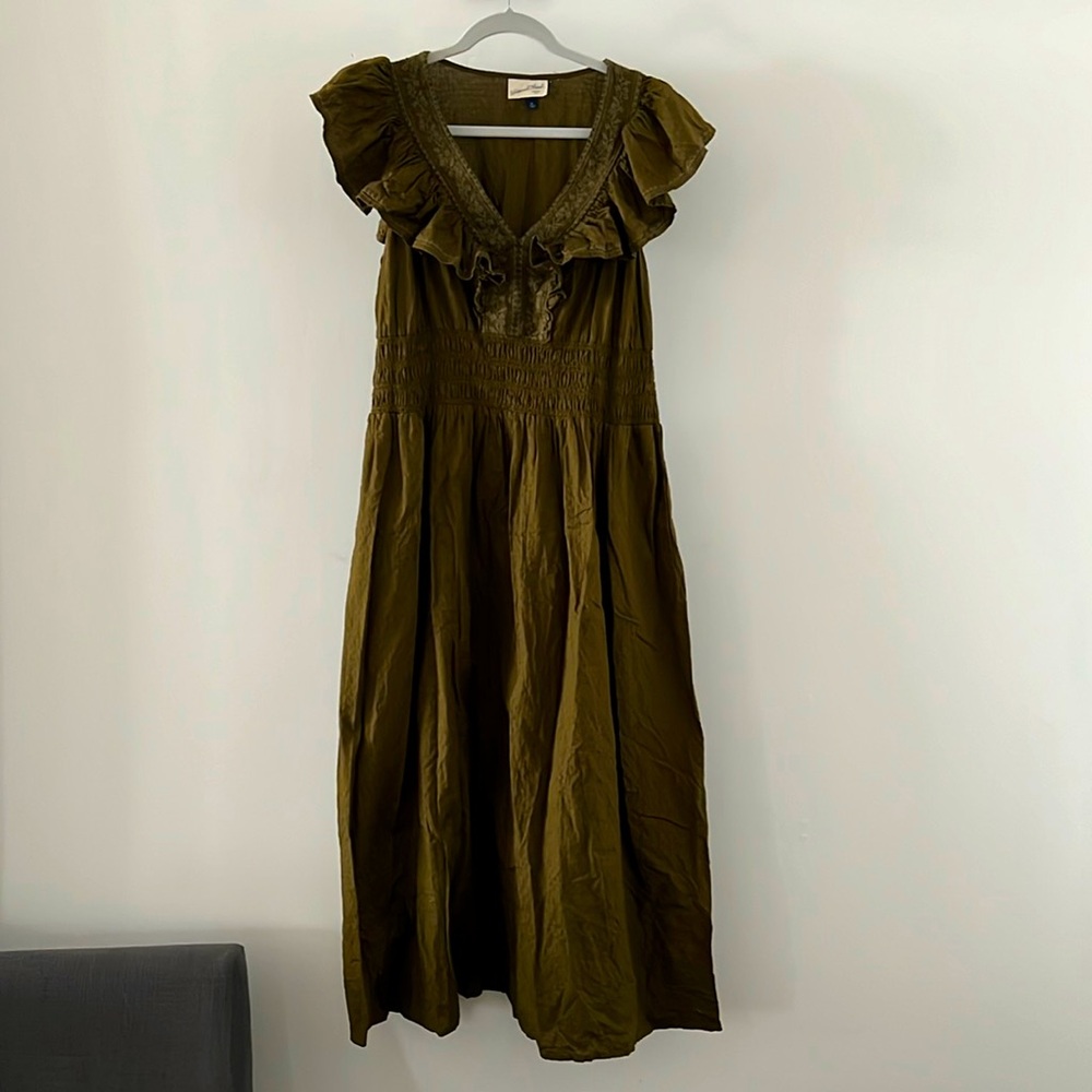 Universal Threads 100% cotton Olive Green dress